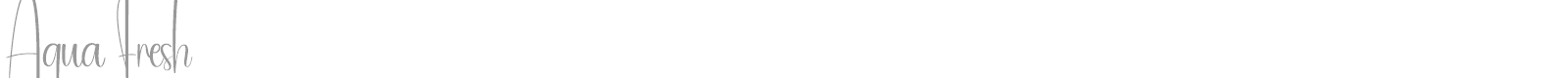 Aqua Fresh font preview
